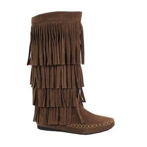 YOKI Women's Mudd-55 Fashion Boots, Rust, 6 M US